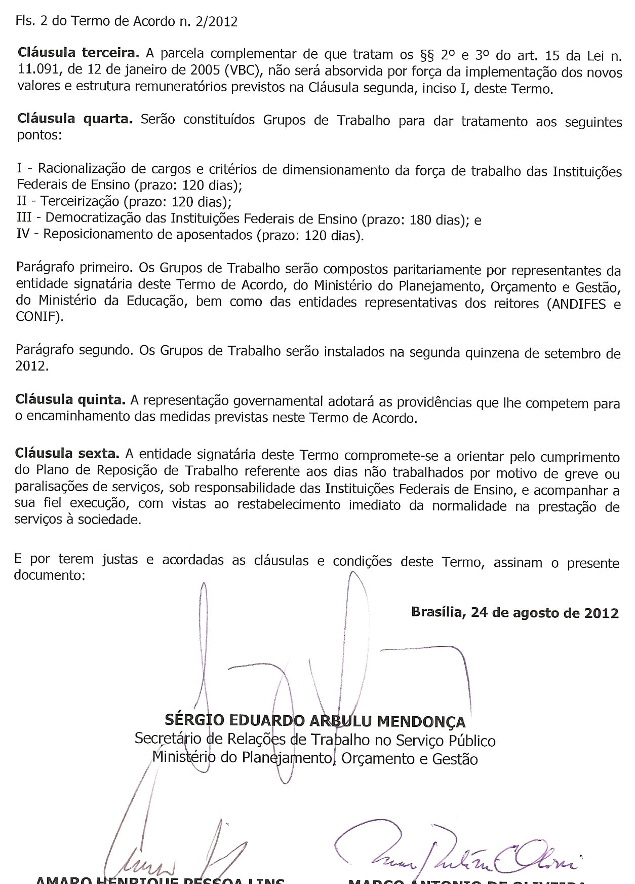 Termo de acordo - pag. 2
