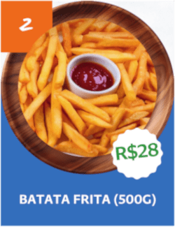 02 - Batata Frita (500G) - R$ 28,00
